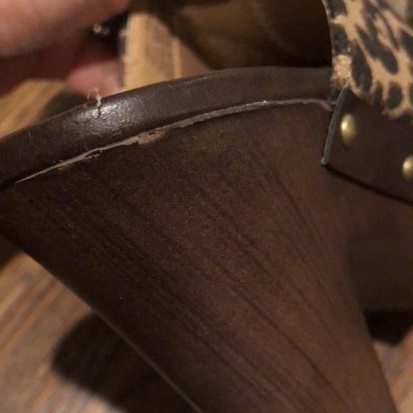 Report Leopard Design Chunky Heels Sandals 👡 Shoe - Picture 15 of 15